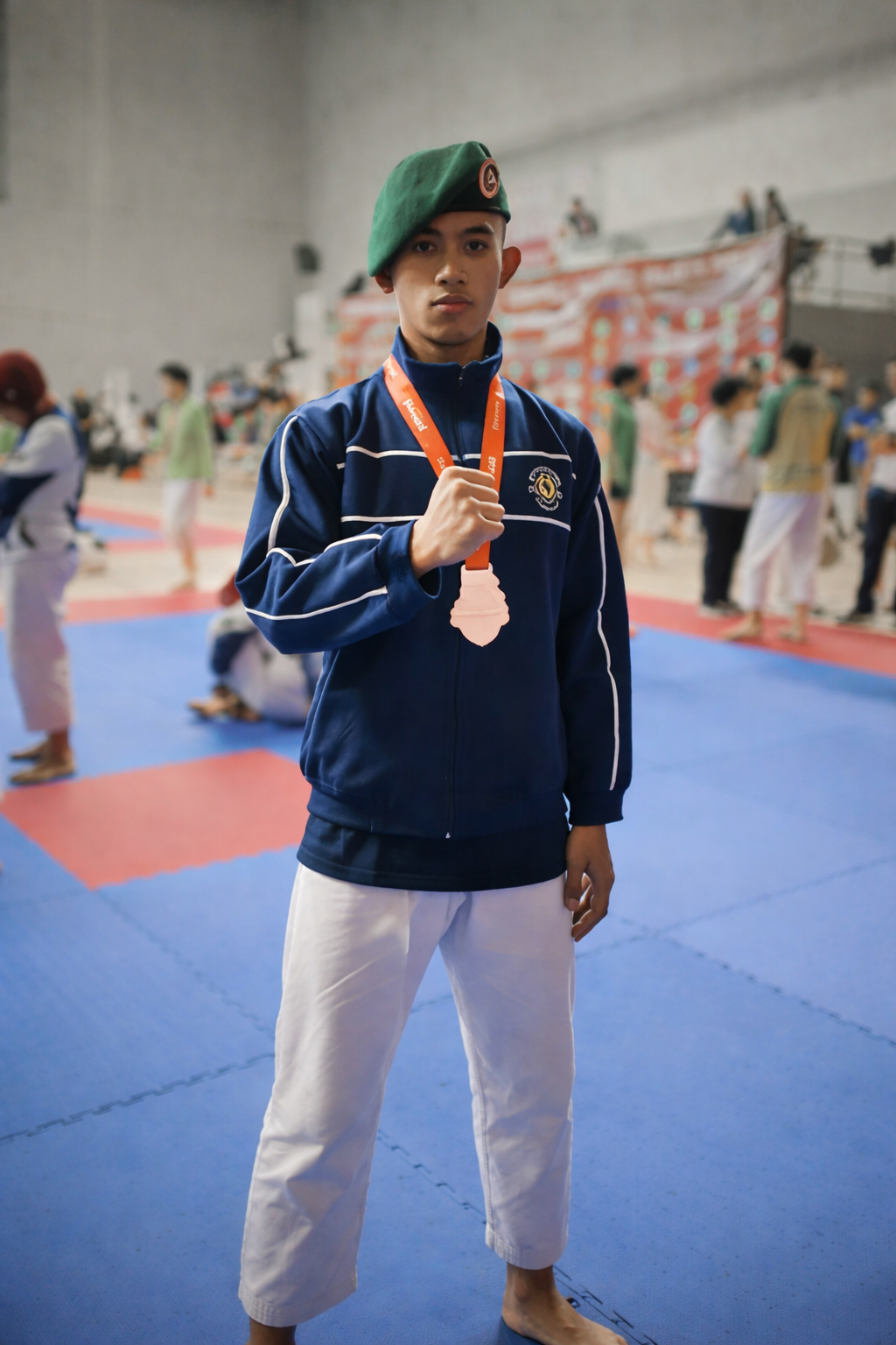 Prestasi Gemilang! Taruna Bushido Ajie Saputra Bawa Pulang Perunggu dari Kejurnas Shorinji Kempo di Jakarta