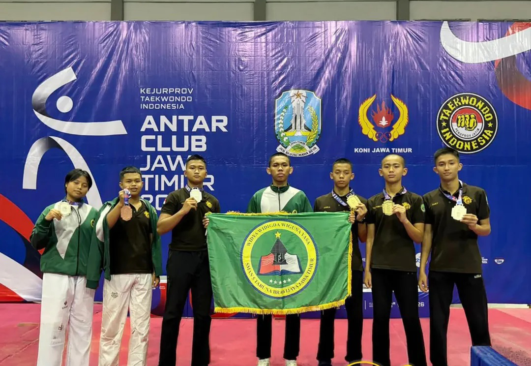 SMATAJAYA Borong 7 Medali di Kejurprov Taekwondo Jawa Timur, Dua Emas Sekaligus dari Satu Kelas